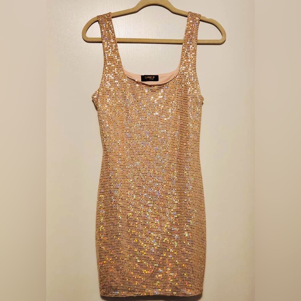 Gold Sequin Dress